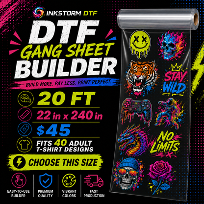 DTF Transfers Gang Sheet Builder