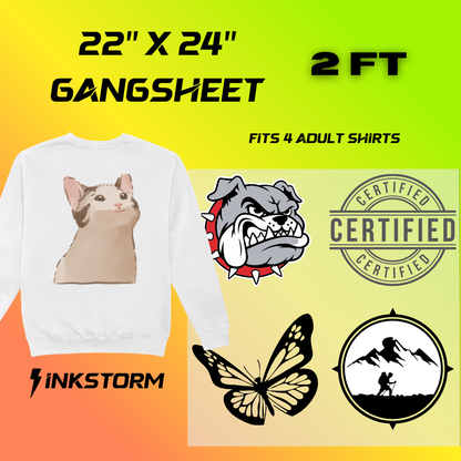 DTF Transfers Gang Sheet Builder