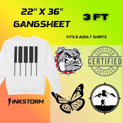 DTF Transfers Gang Sheet Builder