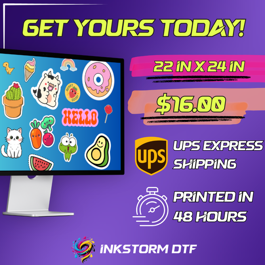 UV DTF 3D Stickers Gang Sheet Builder