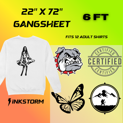 DTF Transfers Gang Sheet Builder