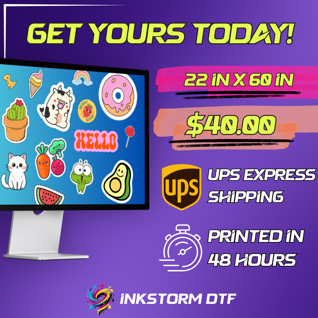 UV DTF 3D Stickers Gang Sheet Builder