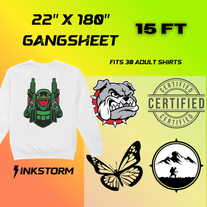 DTF Transfers Gang Sheet Builder