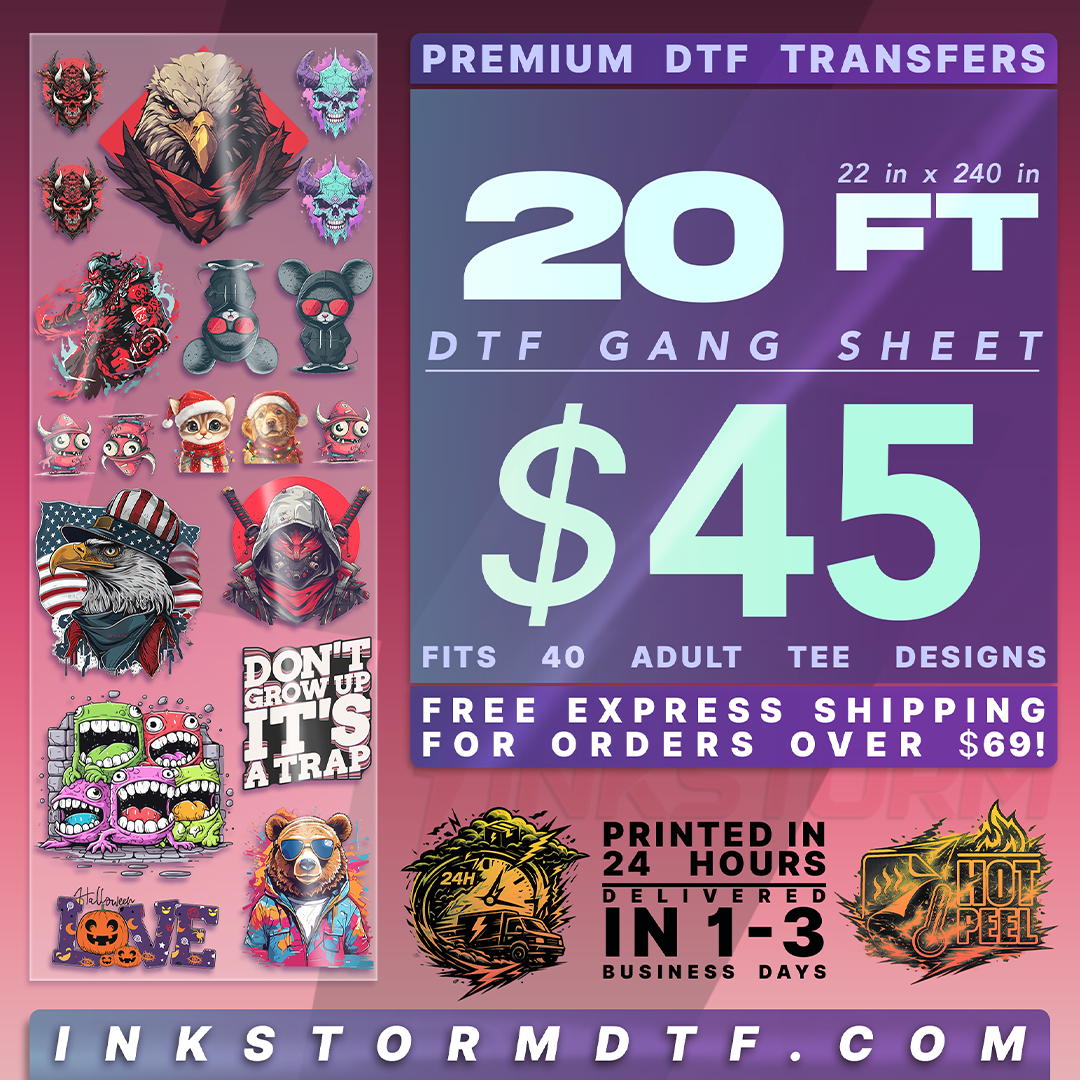 DTF Transfers Gang Sheet Builder
