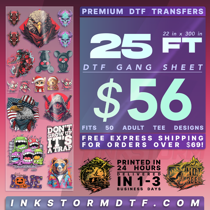 Inkstorm DTF Gang Sheet Builder – Custom DTF Transfers Made Simple