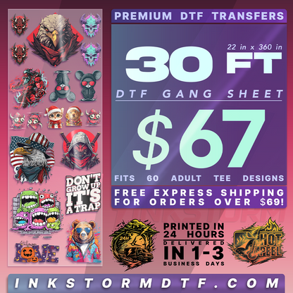 DTF Transfers Gang Sheet Builder