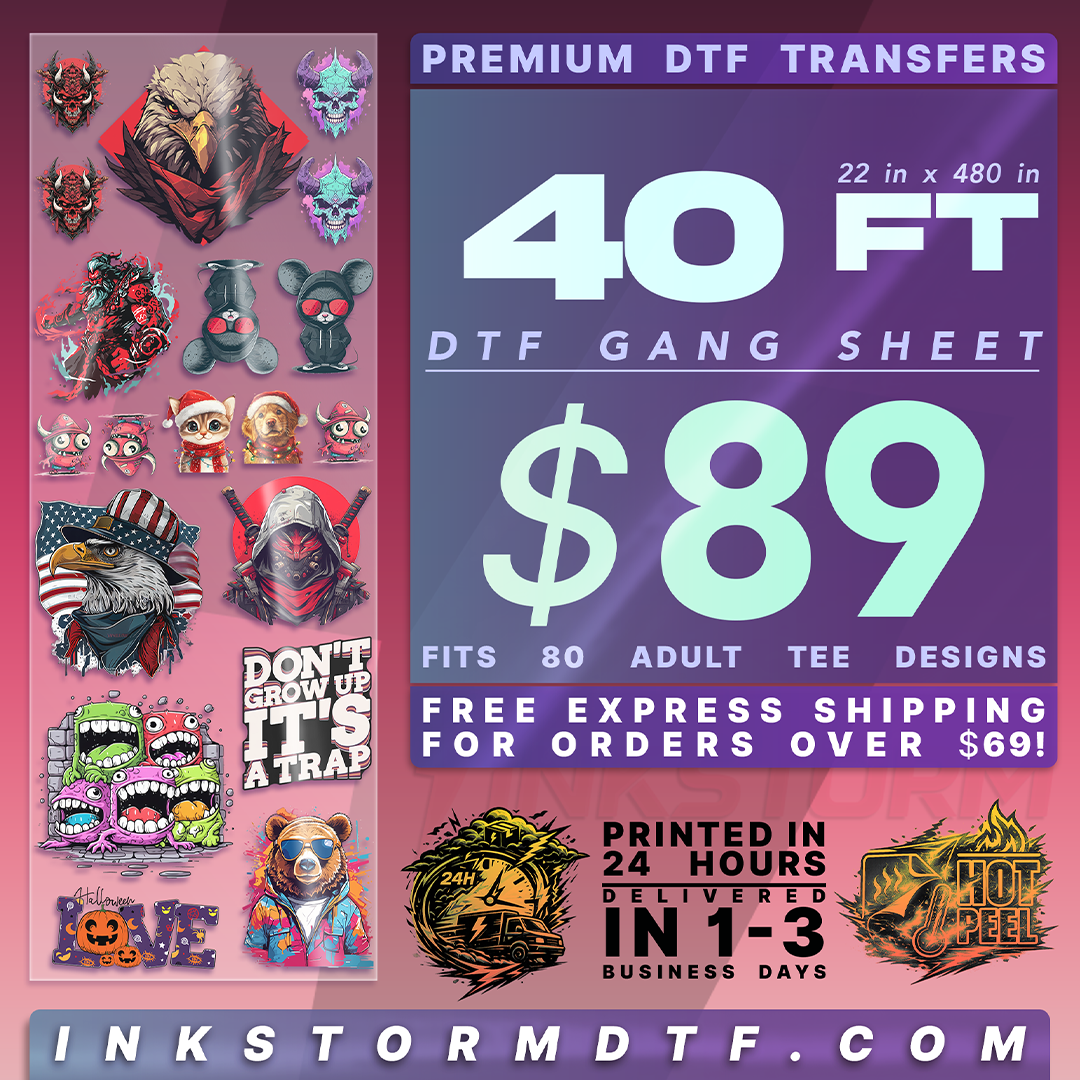 Inkstorm DTF Gang Sheet Builder – Custom DTF Transfers Made Simple
