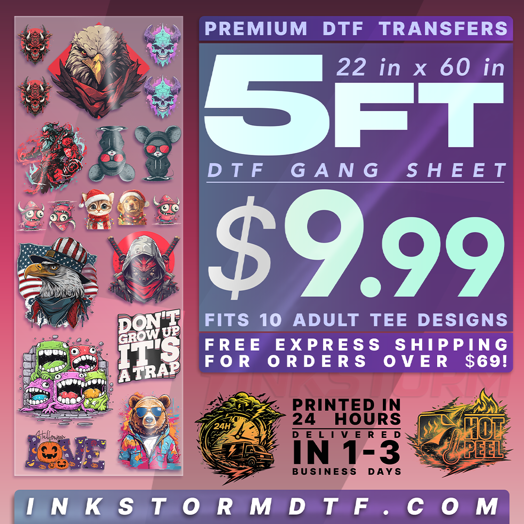 DTF Transfers Gang Sheet Builder
