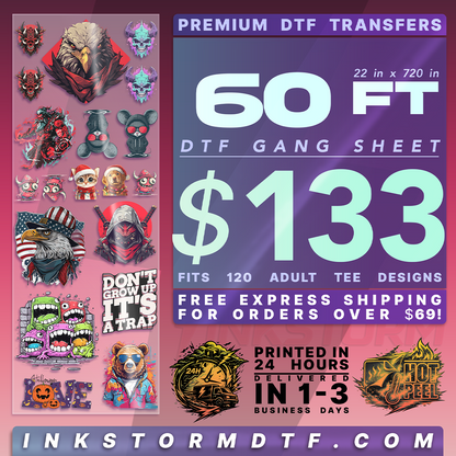 DTF Transfers Gang Sheet Builder