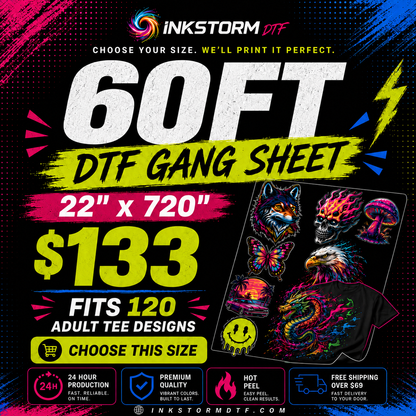 DTF Transfers Upload Gang Sheets