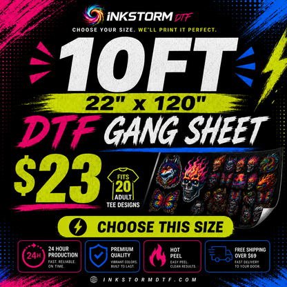 DTF Transfers Upload Gang Sheets