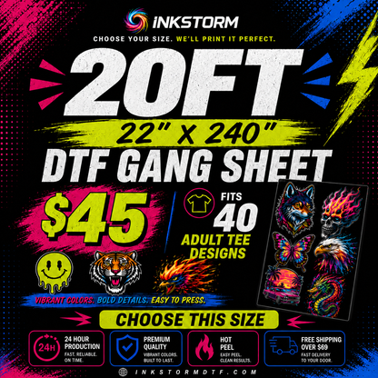 DTF Transfers Upload Gang Sheets