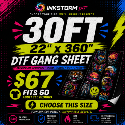 DTF Transfers Upload Gang Sheets