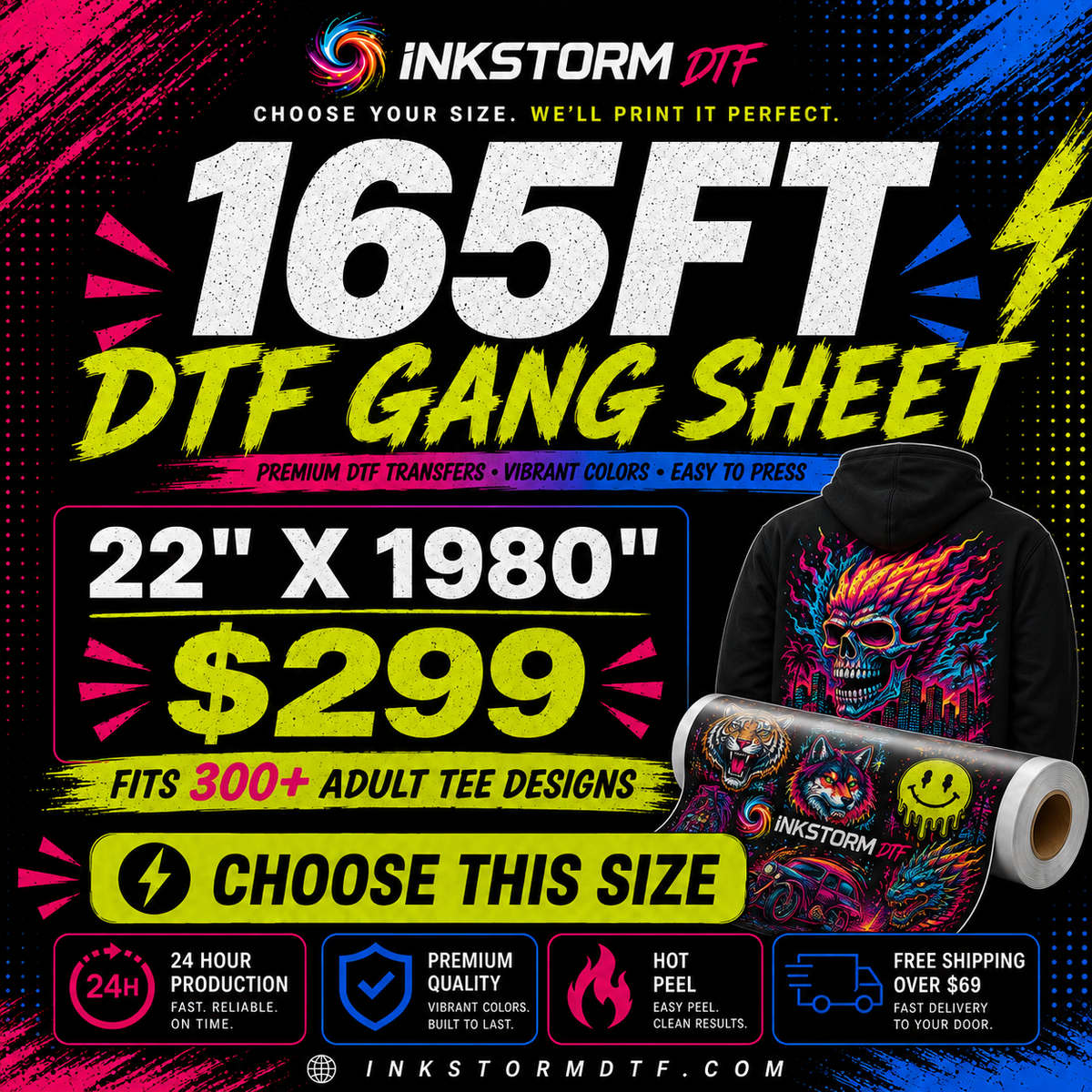 DTF Transfers Upload Gang Sheets