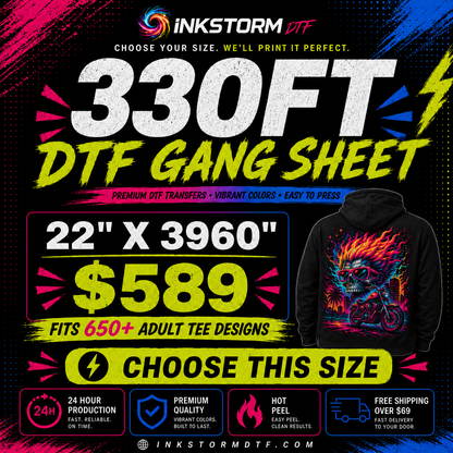 DTF Transfers Upload Gang Sheets