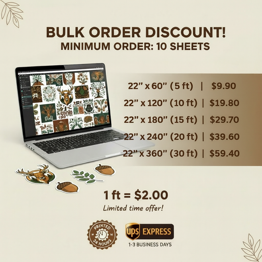 ORDER IN BULK – ONLY $2/ft