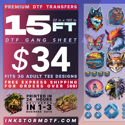 DTF Transfers Upload Gang Sheets