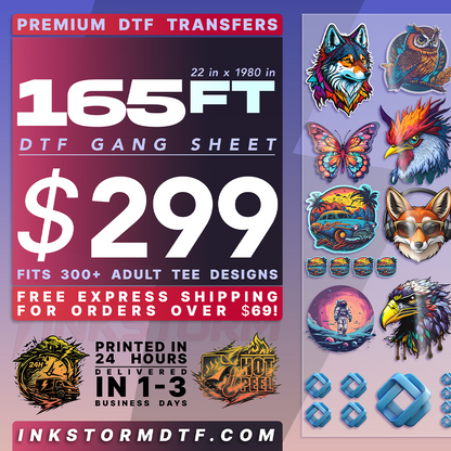 DTF Transfers Upload Gang Sheets