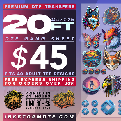 DTF Transfers Upload Gang Sheets