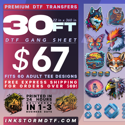 DTF Transfers Upload Gang Sheets