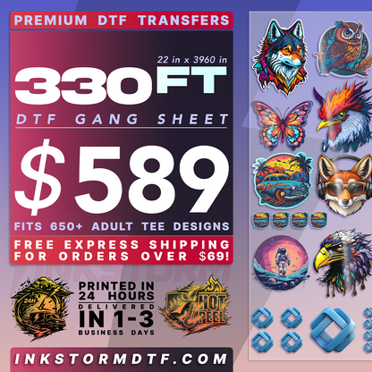 DTF Transfers Upload Gang Sheets
