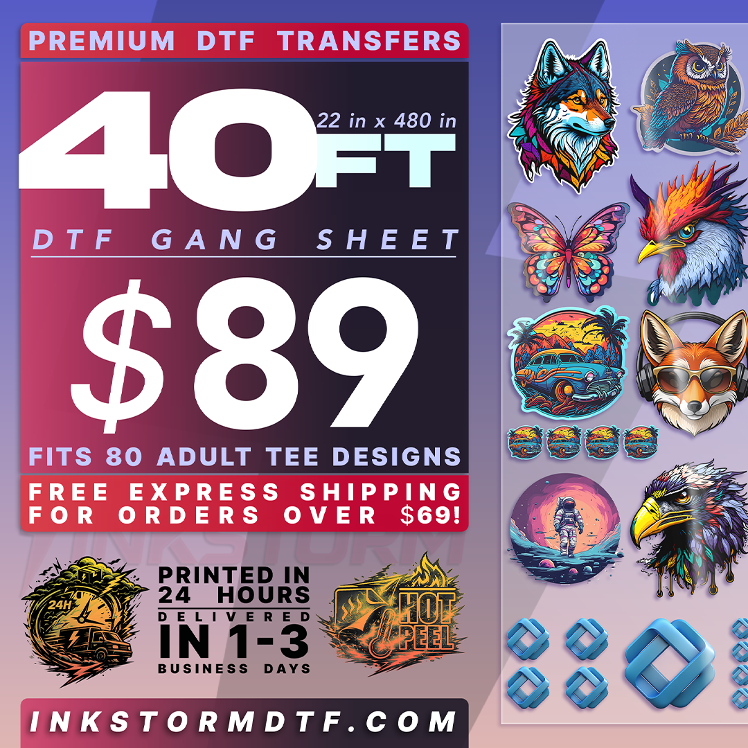 DTF Transfers Upload Gang Sheets