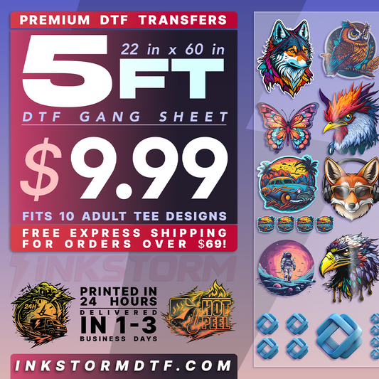 DTF Transfers Upload Gang Sheets