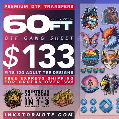 DTF Transfers Upload Gang Sheets